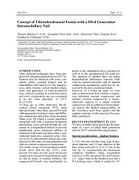 Concept of Tibiotalocalcaneal Fusion with a IIIrd Generation Intramedullary Nail