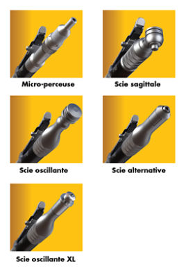 Scie oscillante (pour chirurgie des articulations)