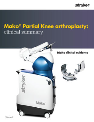 Preuves cliniques Mako Partial Knee - MAKPKA-BRO-1