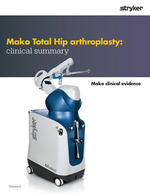 Evidência clínica de artroplastia Mako Total Hip - MKOTHA-BRO-4