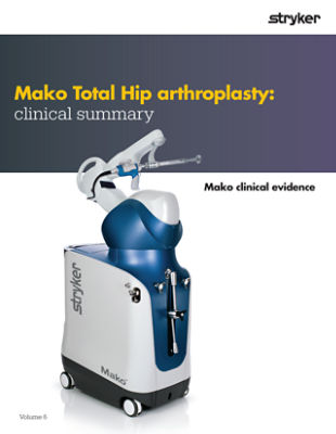 Preuves cliniques Mako Total Hip - MKOTHA-BRO-4