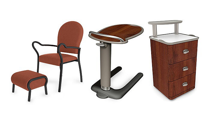 Stryker's Michael Graves furniture line for hospital rooms