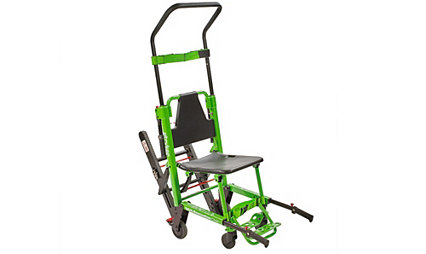 Stryker's Evacuation Chair for the efficient evacuation of disabled or injured persons from multilevel facilities.