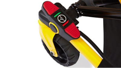 Stryker's Steer-Lock system for ambulance cots