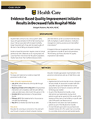 Evidence-Based Quality Improvement Initiative Results in Decreased Falls Hospital-Wide