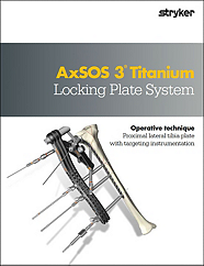 AxSOS 3 Ti Proximal Lateral Tibia operative technique
