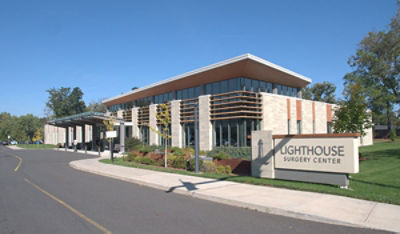 Modern building exterior of Lighthouse Surgery Center