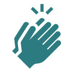 Clapping hands icon