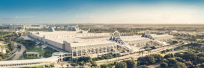 Aerial view of Orange Country Convention Center - Orlando, FL