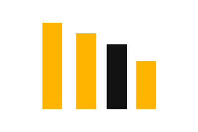 four vertical bar chart icon