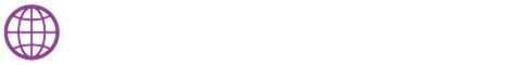 Ícone roxo de uma rede