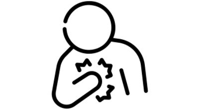 Chest pain icon