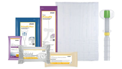 Stryker incontinence management products in a collage