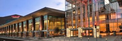 Exterior view of the Indianapolis convention center