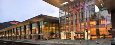 Exterior view of the Indianapolis convention center