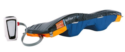 IsoTour powerd-gel support surface inflated to help prevent pressure injuries