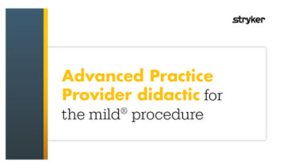 Patrick McGinn shares how APPs are leading the way in identifying, educating and guiding patients through minimally invasive lumbar spinal stenosis treatment with mild® procedure