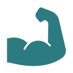 Muscle arm icon