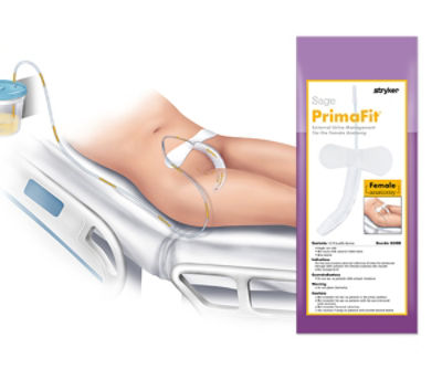 PrimaFit External Urine Management for the Female Anatomy photo of application