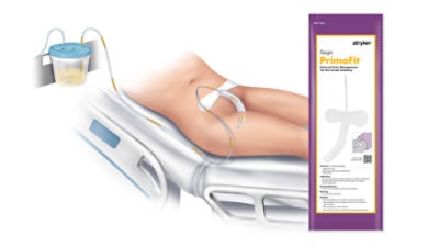 PrimaFit External Urine Management for the Female Anatomy photo of application