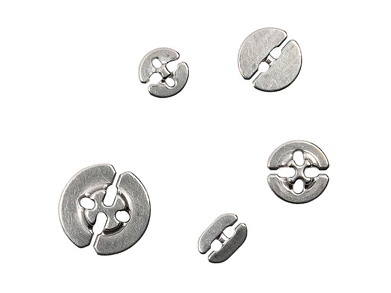 Slotted buttons