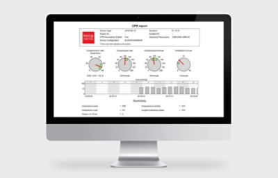 Software di revisione dei dati CODE-STAT visualizzato sullo schermo di un computer desktop