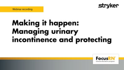 Urinary incontinence webinar thumbnail